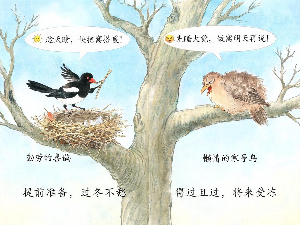 寒号鸟真实身份复齿鼯鼠科普插画