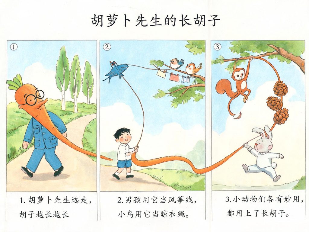 几件“无意中帮了别人”的小事并置画面