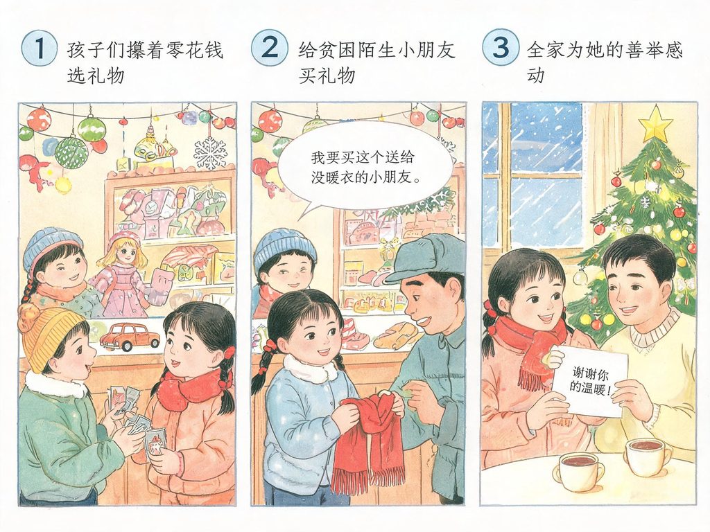 一棵常青的杉树挂满彩灯和星星