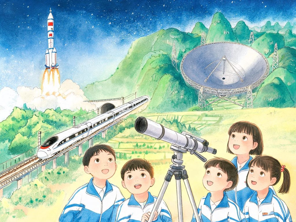 爱迪生发明电灯的故事插画