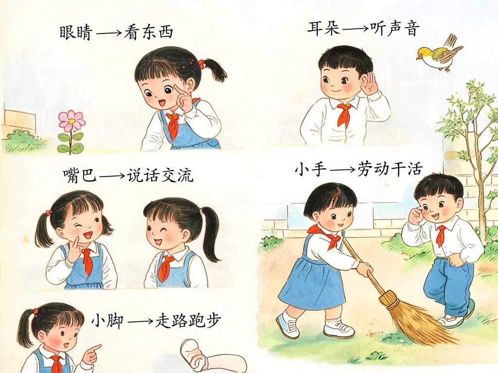 人体五感奥秘插画