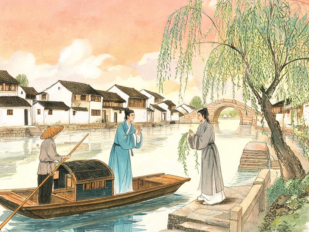 以景拟人连珠插画