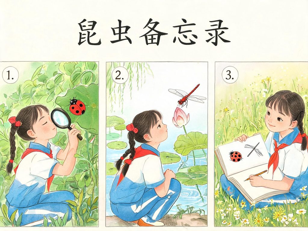 几位作家笔下昆虫世界的并置画面