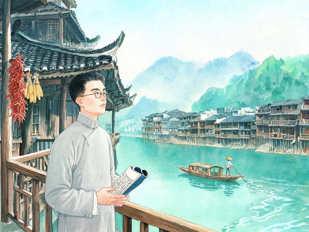 节日美食连珠插画