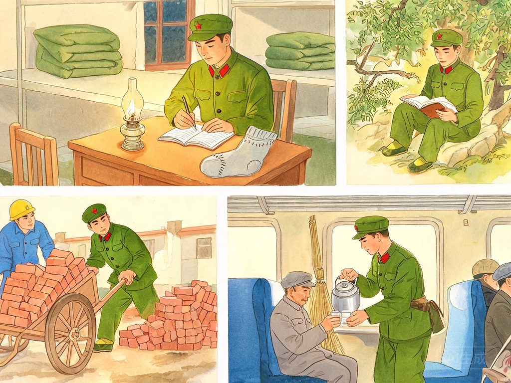 志愿者服务的插画