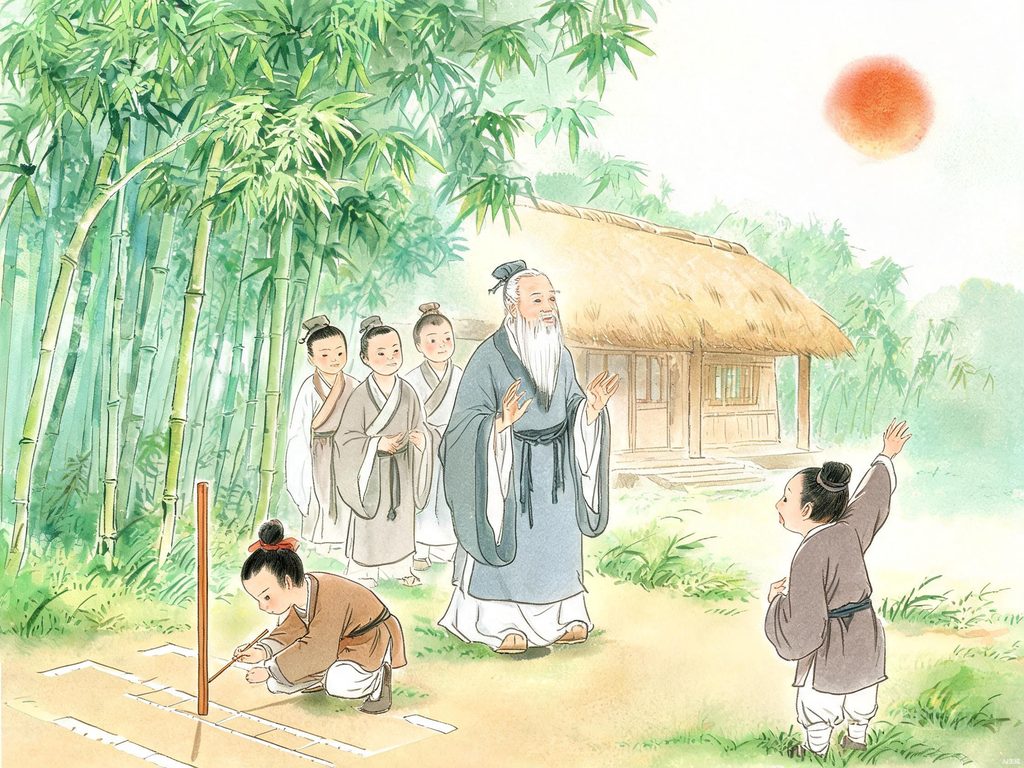求知求真连珠插画