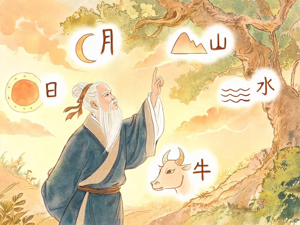元宵节猜灯谜传统插画