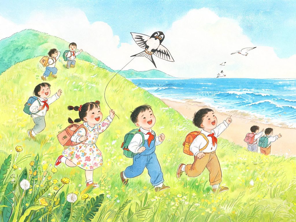 成长蜕变连珠插画