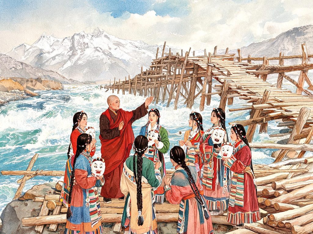 民族艺术连珠插画