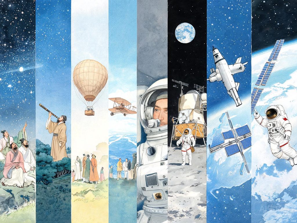从万户飞天到杨利伟进太空的故事画面