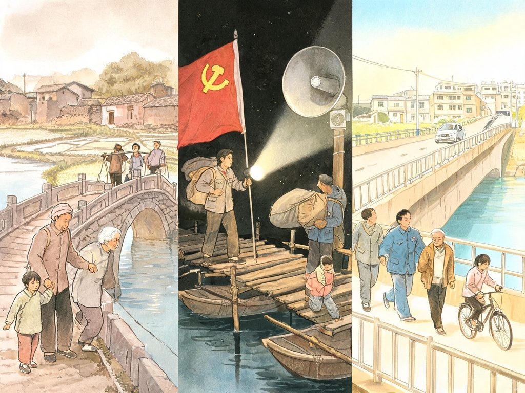 洪水自救知识和逃生方法的插画