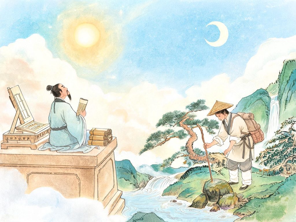 象形文字从图画到汉字的演变插画