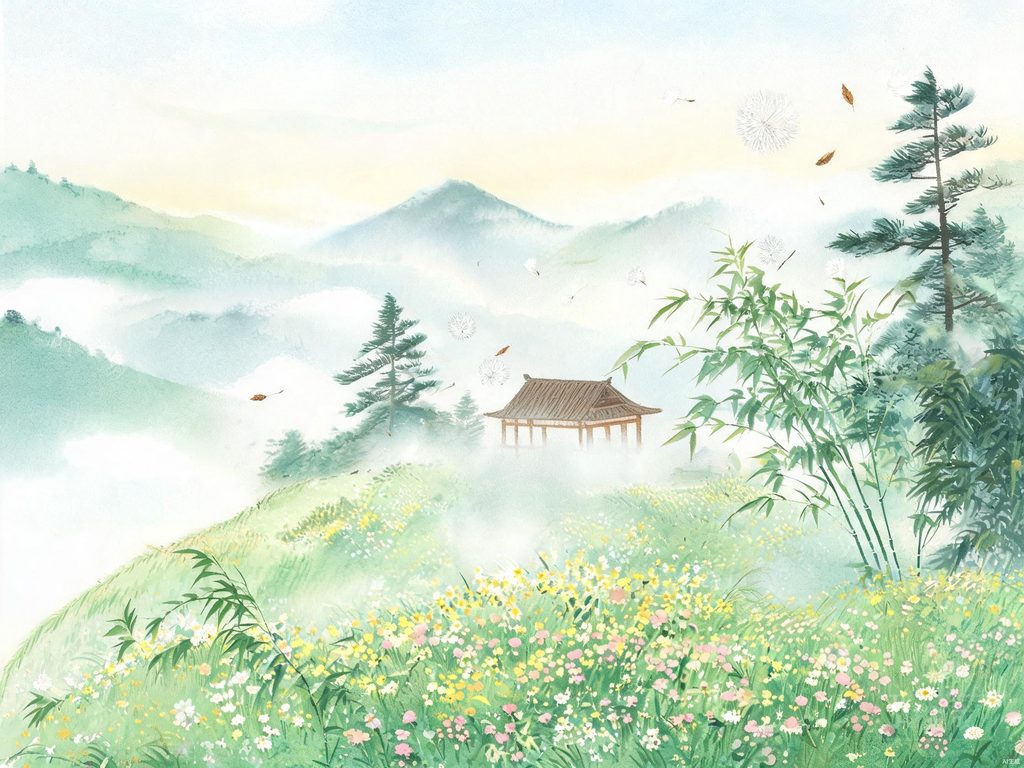 风的形成与风向知识连珠故事插画