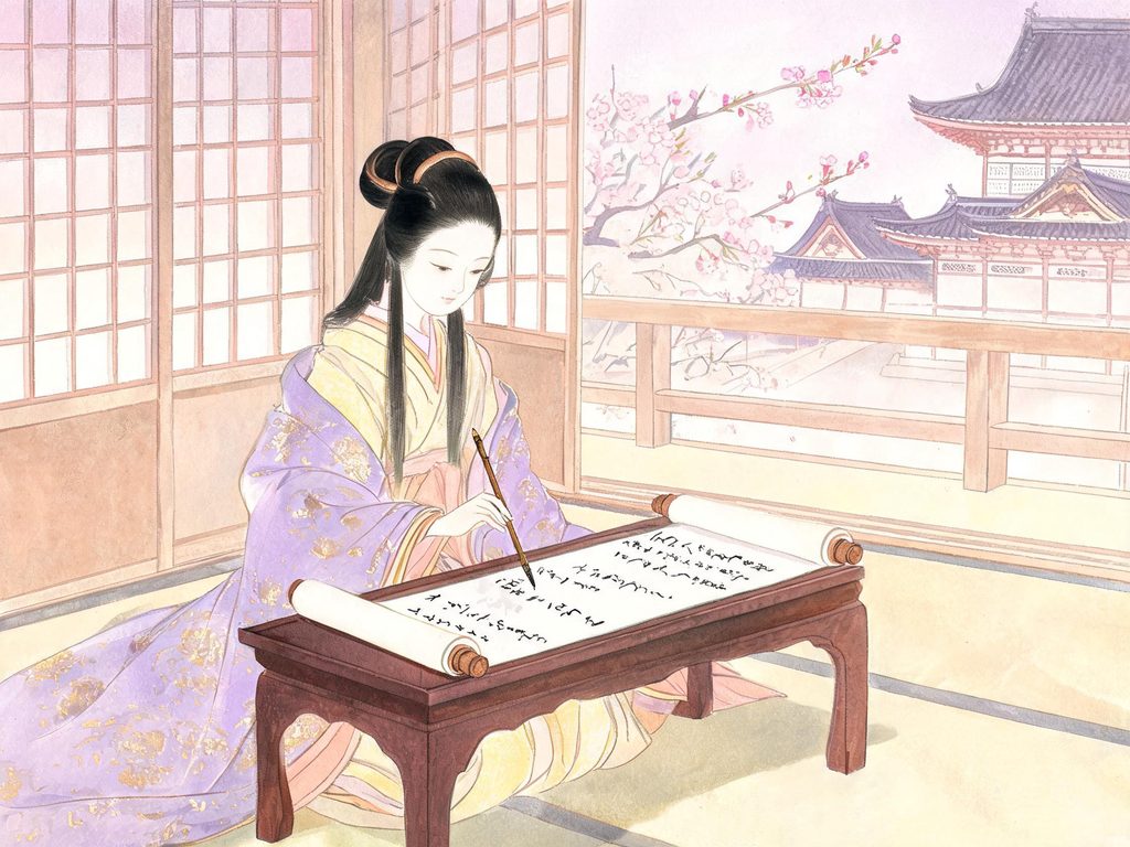 清少纳言与枕草子插画