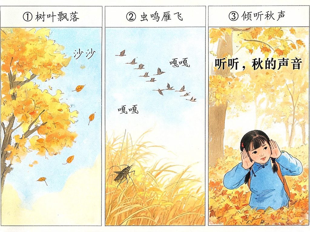 四季不同的声音汇成的画面