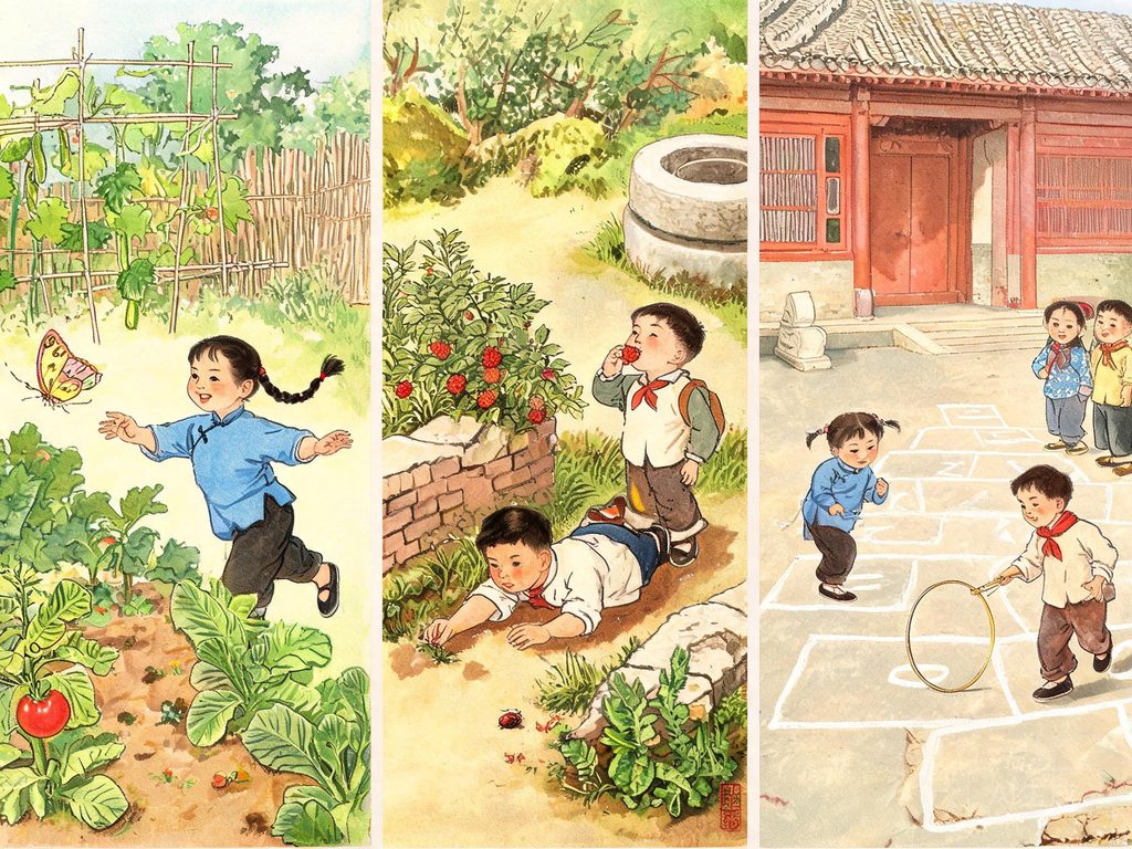 胚胎发育过程插画
