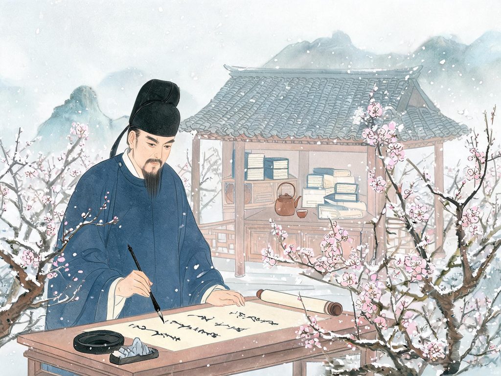 唐宋八大家与王安石变法插画