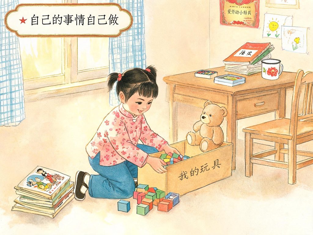 铅笔制作过程插画