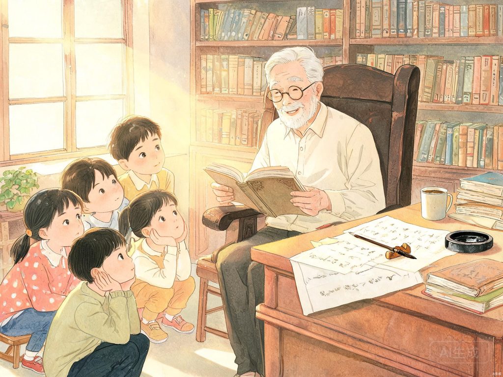 为他人燃灯连珠插画