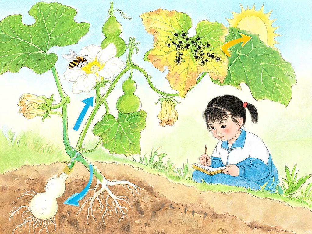 植物花叶果关系示意图