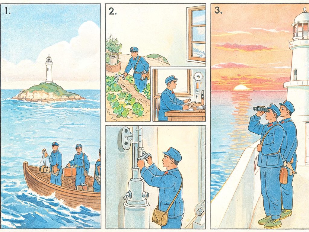 守岛战士的故事插画