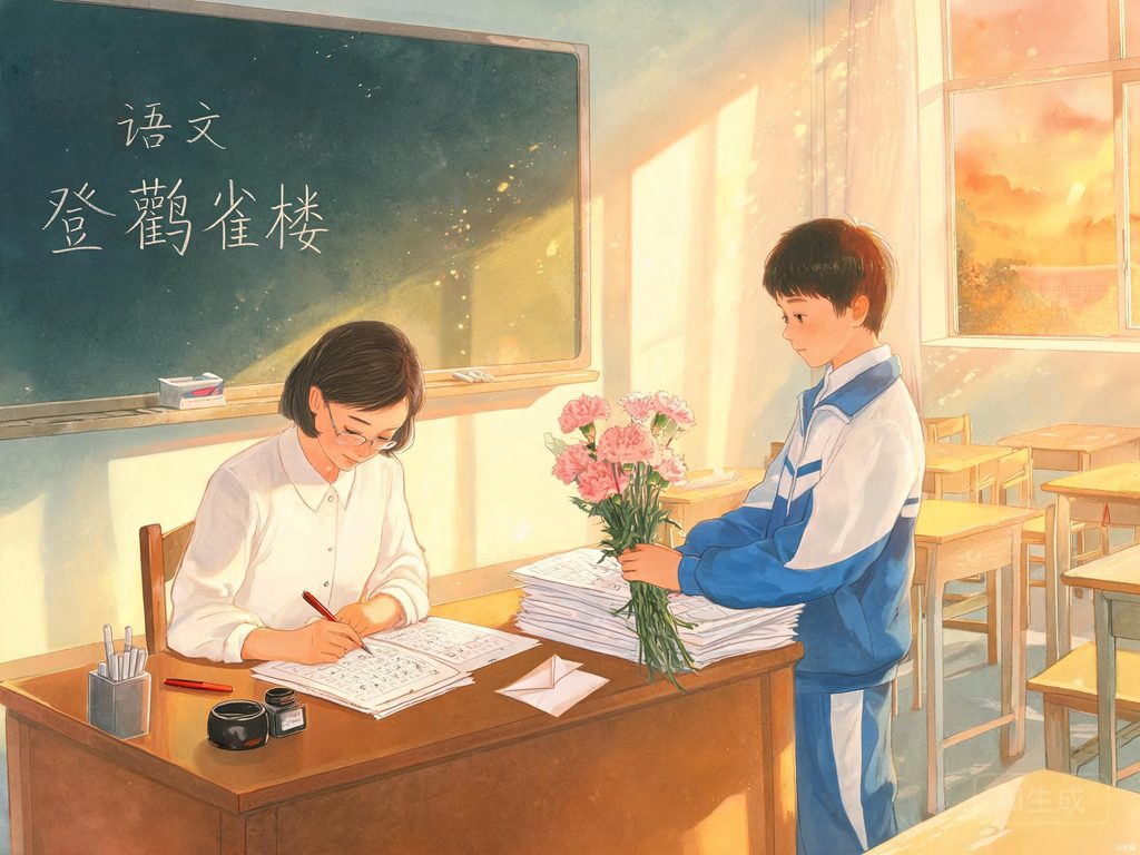 鲁迅在三味书屋读书的插画
