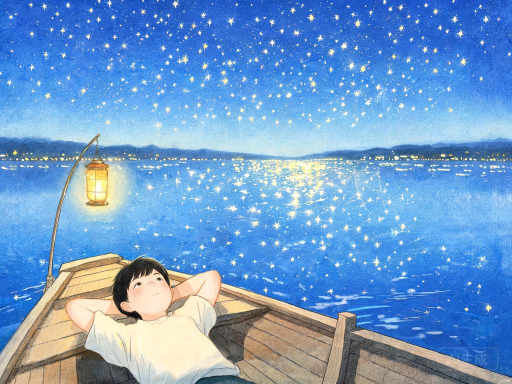 人类探索星空历程的连珠故事插画