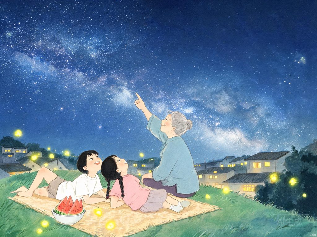 星座与天文知识连珠故事插画
