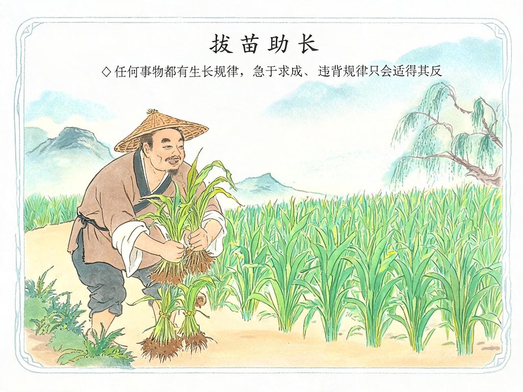 袁隆平在稻田的插画