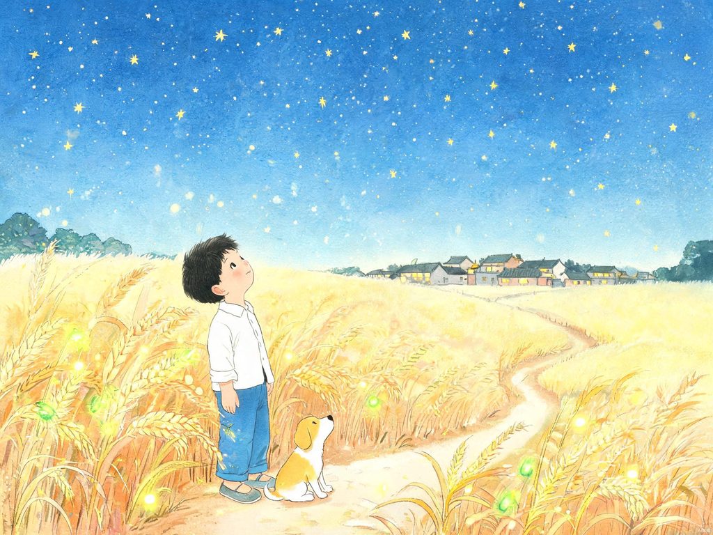 人类认识星星与星座故事的科学插画