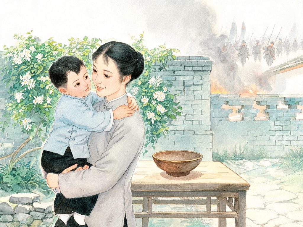 几位革命先辈与他们的“小物件”并置画面