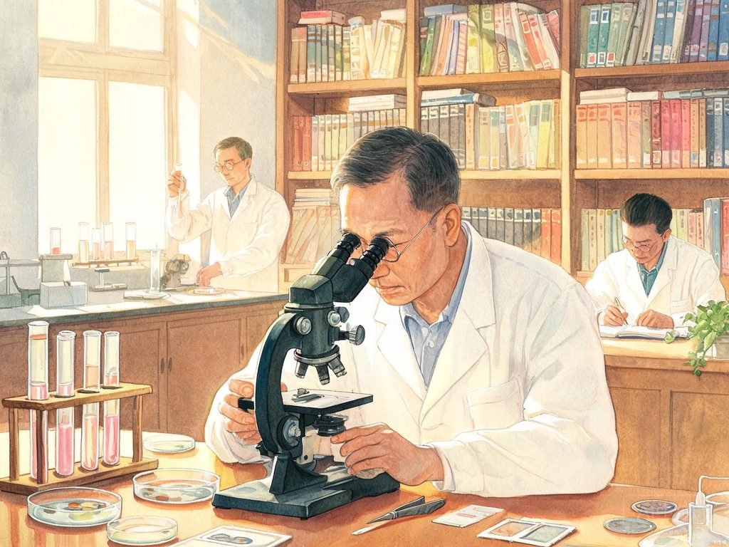 童第周从落后到成为大科学家的成长故事插画