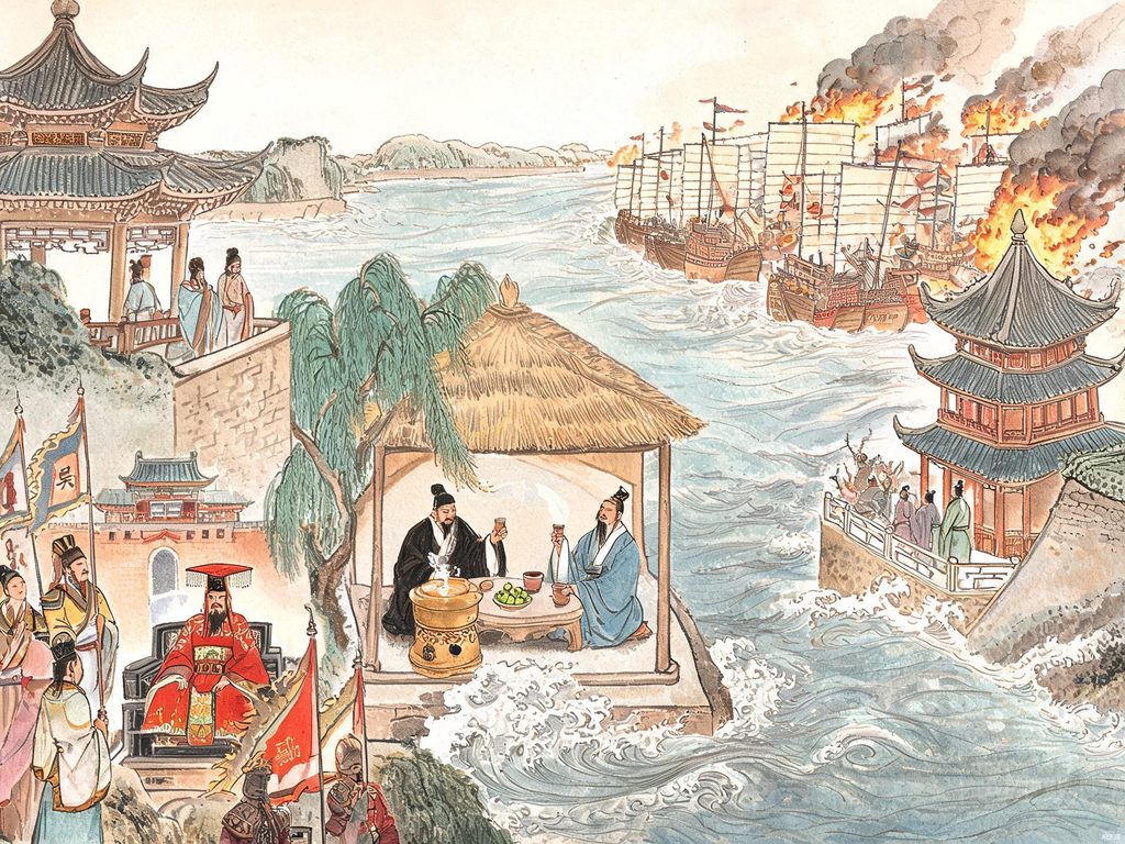 中国历史英雄人物长卷插画