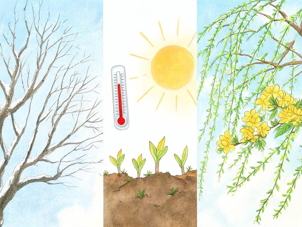 植物发芽的插画