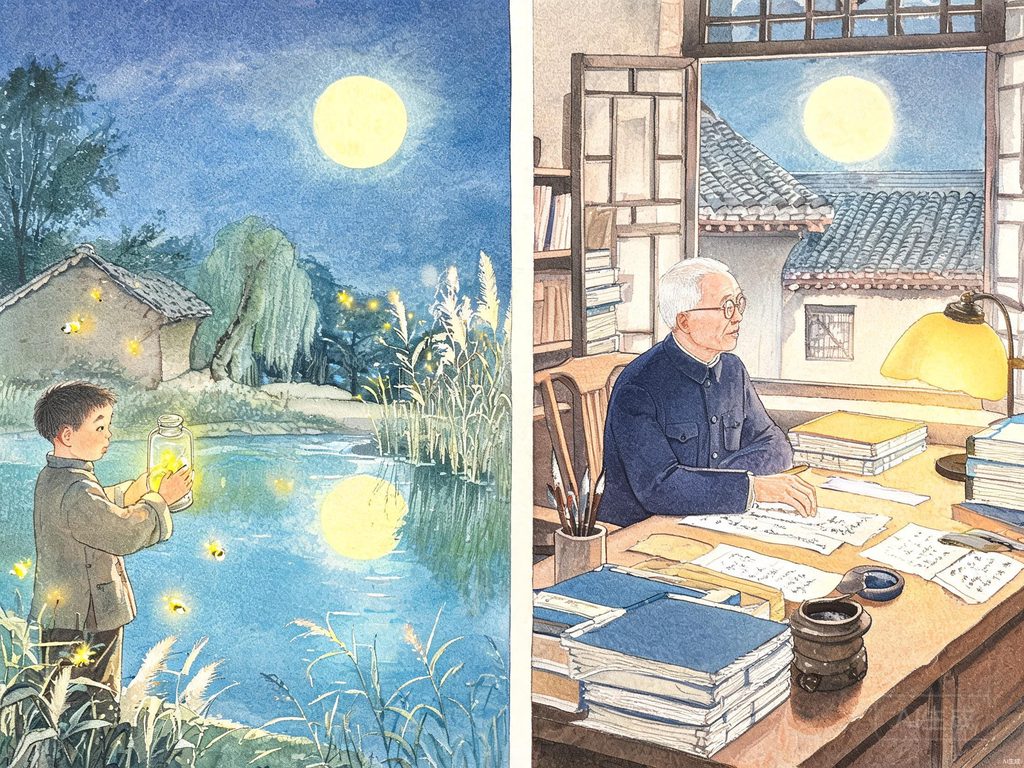 季羡林在德国十年思乡岁月插画