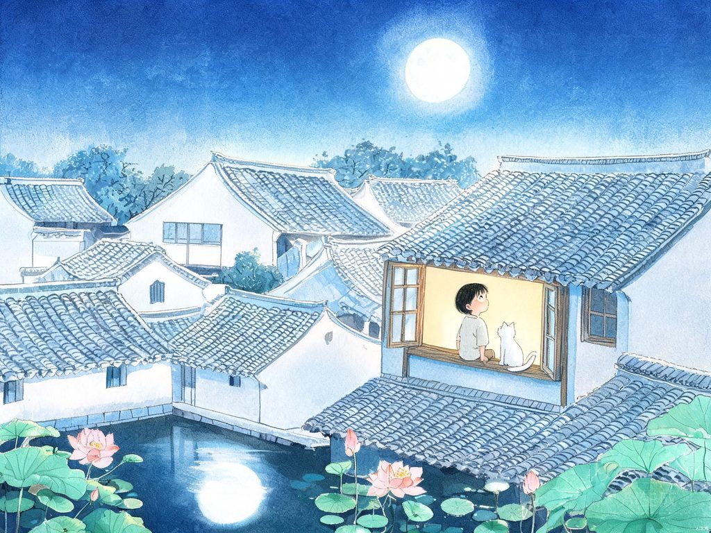 阿波罗11号登月看到地球升起的插画