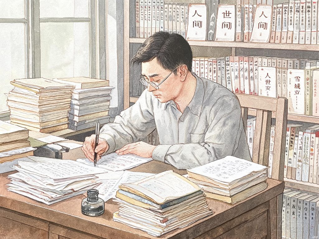 梁晓声从贫寒少年到著名作家插画