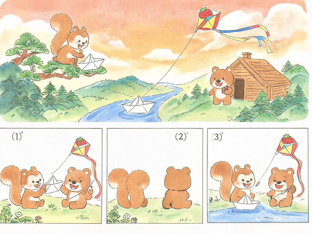 中国风筝历史插画