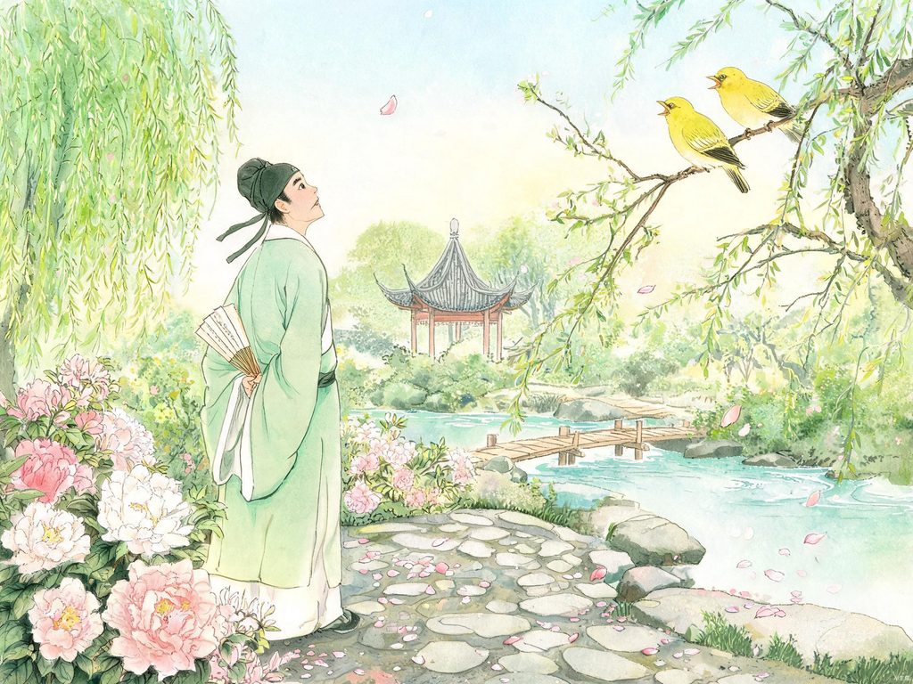寻找春天归处的怅惘插画