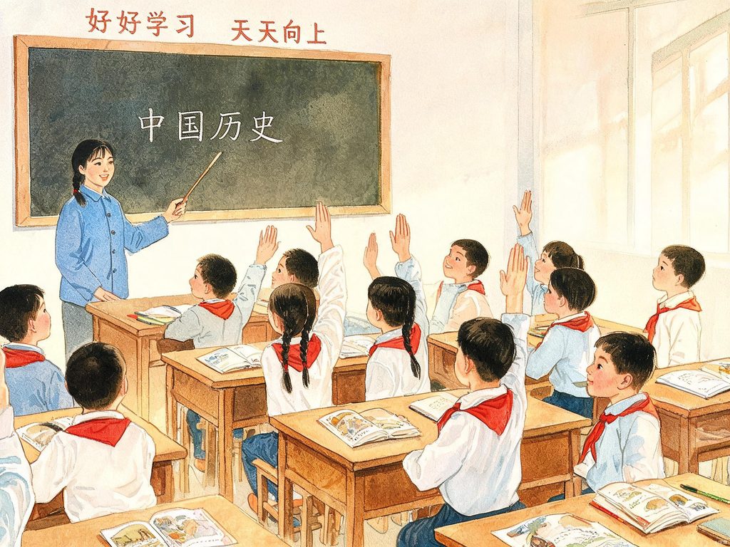 少先队员佩戴红领巾敬礼的插画